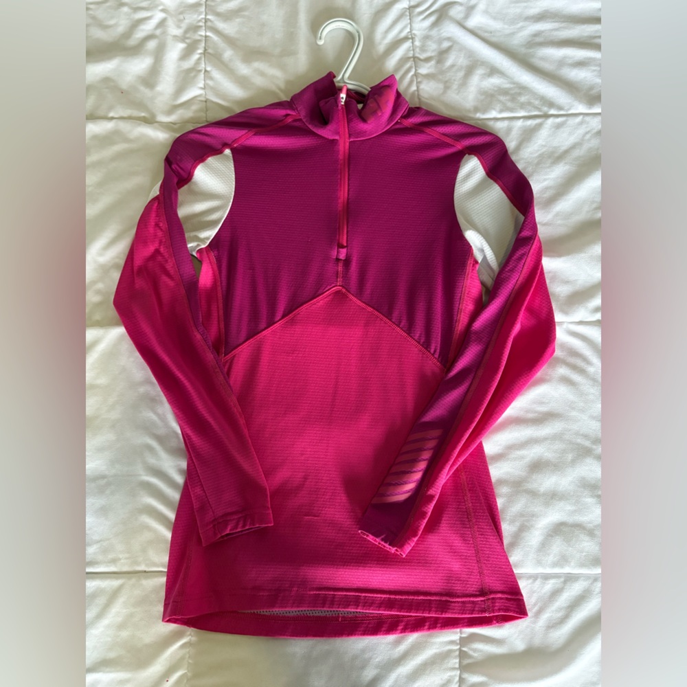 Vibrant Pink Long-Sleeve Top